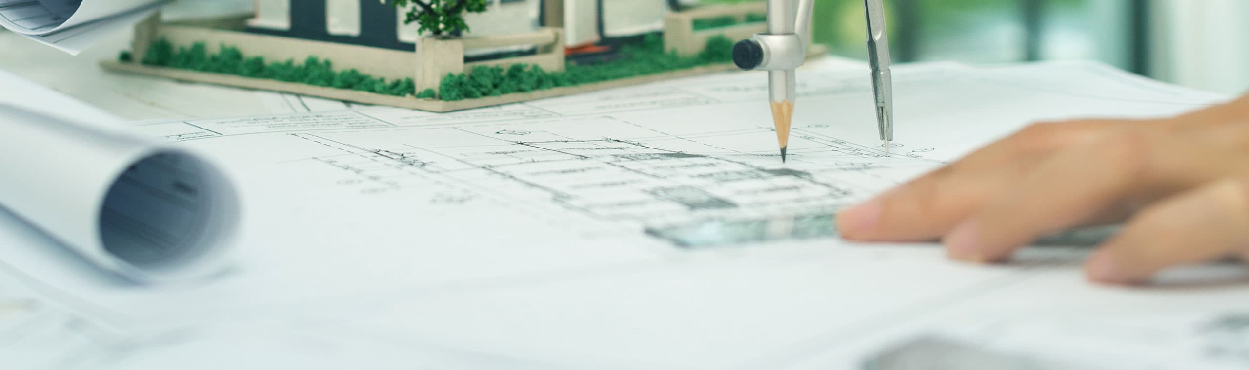 Modern architectural floor plan design and residential layout