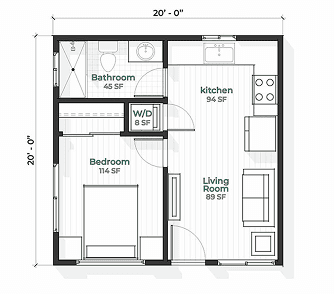 Casita floor plan